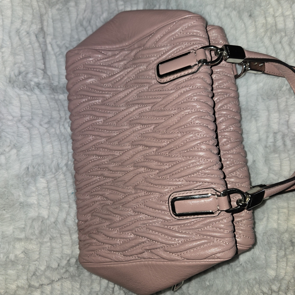 Coach Elegant Pink Textured Women's Handbag